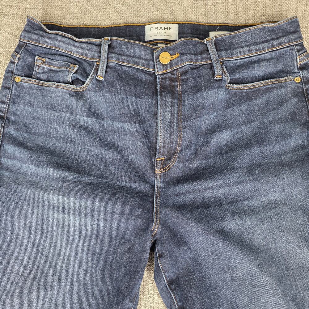 FRAME WOMENS LE SKINNY DE JEANNE REMI JEANS SIZE 34 ALTERED INSEAM 27" TO 29" - Picture 4 of 12